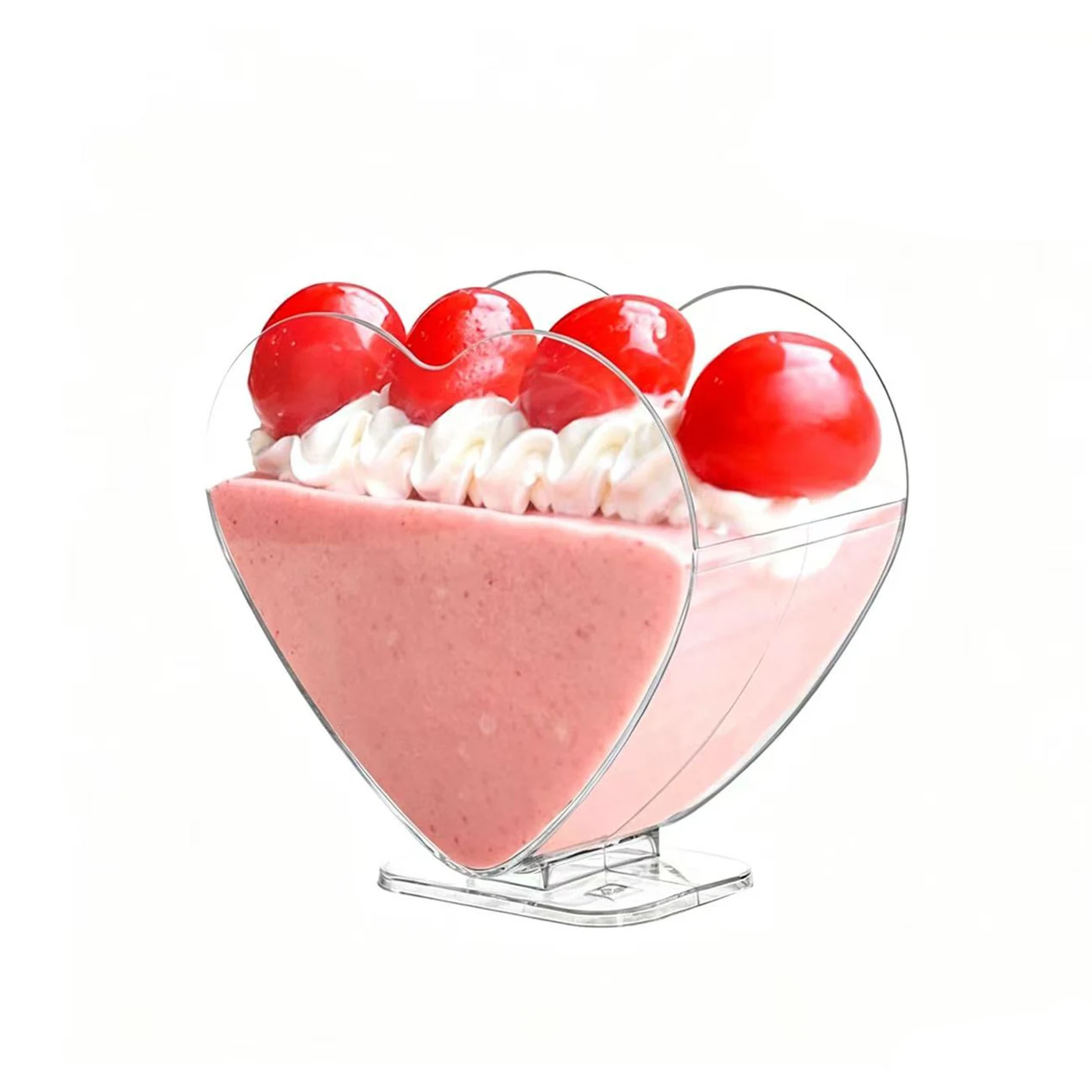 Heart Shape Plastic Dessert Cups alternate view