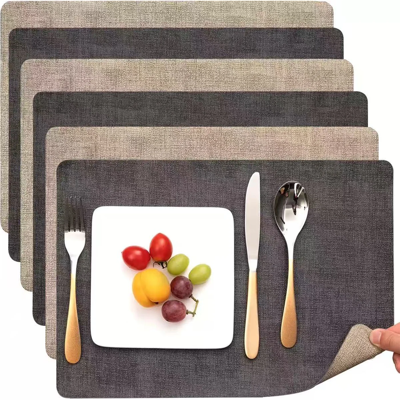 Waterproof Heat Insulation Square Placemats alternate view